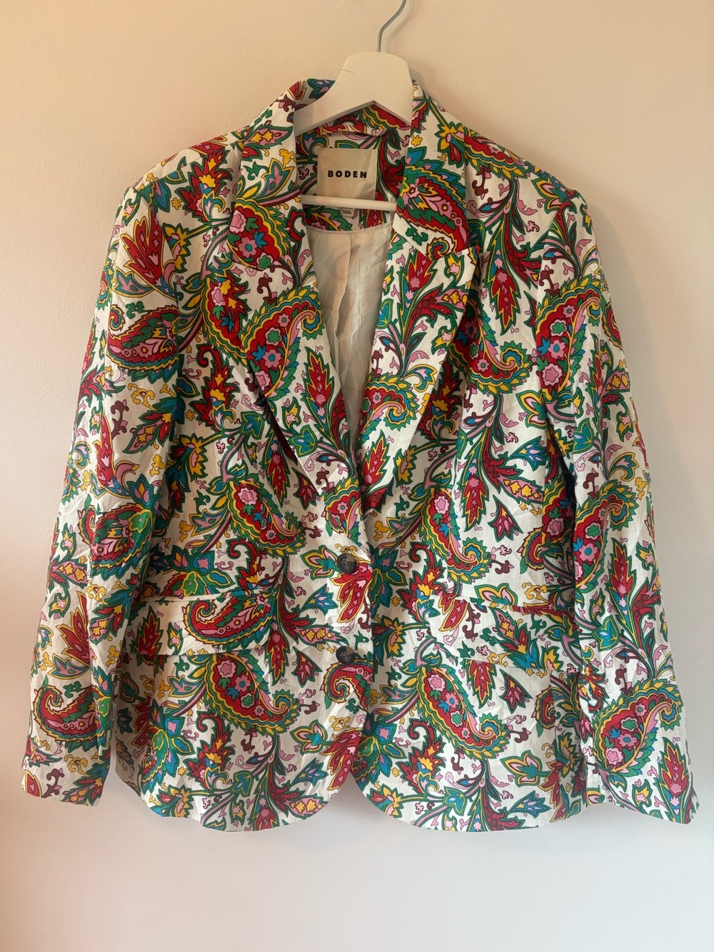 NEW Boden Marylebone Linen Blazer Women’s 16-18R - Picture 2 of 11